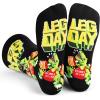 imageLavley Funny Socks for Outdoor Activities Lovers and More  Novelty Gifts for Men Women and TeensLeg Day