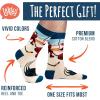 imageLavley Funny Socks for Outdoor Activities Lovers and More  Novelty Gifts for Men Women and TeensNo Pucks Given Hockey