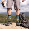 imageLavley Funny Socks for Outdoor Activities Lovers and More  Novelty Gifts for Men Women and TeensRise and Climb Green