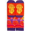 imageLavley Funny Socks for Outdoor Activities Lovers and More  Novelty Gifts for Men Women and TeensSeas the Day
