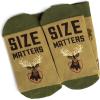 imageLavley Funny Socks for Outdoor Activities Lovers and More  Novelty Gifts for Men Women and TeensSize Matters Hunting