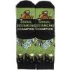 imageLavley Funny Socks for Outdoor Activities Lovers and More  Novelty Gifts for Men Women and TeensSocial Distancing Champion Bigfoot