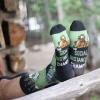 imageLavley Funny Socks for Outdoor Activities Lovers and More  Novelty Gifts for Men Women and TeensSocial Distancing Champion Bigfoot