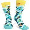 imageLavley Funny Socks for Outdoor Activities Lovers and More  Novelty Gifts for Men Women and TeensSurfs Up