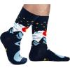 imageLavley Funny Socks for Outdoor Activities Lovers and More  Novelty Gifts for Men Women and TeensThe Mountains Are Calling