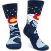 imageLavley Funny Socks for Outdoor Activities Lovers and More  Novelty Gifts for Men Women and TeensThe Mountains Are Calling