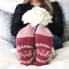 imageLavley Funny Wedding Socks For Men and Women  Gifts For Groom Groomsmen Bride Bridesmaids and Wedding PartyBride
