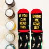 imageLavley If You Can Read This Bring Me Funny Socks  Novelty Gifts for Men Women and TeensBeer