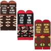 imageLavley If You Can Read This Bring Me Funny Socks  Novelty Gifts for Men Women and TeensVariety Pack BaconTacoPizza
