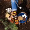 imageLavley Kids Christmas Socks  Funny Stocking Stuffers For Kids Size 15 Age 710Campers Have Smore Fun