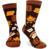 imageLavley Kids Christmas Socks  Funny Stocking Stuffers For Kids Size 15 Age 710Campers Have Smore Fun