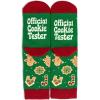 imageLavley Kids Christmas Socks  Funny Stocking Stuffers For Kids Size 15 Age 710Cookie Tester