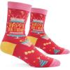 imageLavley Kids Christmas Socks  Funny Stocking Stuffers For Kids Size 15 Age 710Happy Birthday Cake