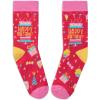 imageLavley Kids Christmas Socks  Funny Stocking Stuffers For Kids Size 15 Age 710Happy Birthday Cake