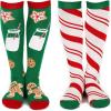 imageLavley Knee High Christmas Socks For Adults  Cute Holiday Party Outfit Accessories For Women and Men  Cookies ampamp Candy Cane 2 Pack