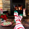 imageLavley Knee High Christmas Socks For Adults  Cute Holiday Party Outfit Accessories For Women and Men  Cookies ampamp Candy Cane 2 Pack