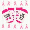 imageLavley Medical Themed Socks for Nurses Doctors and Cancer Survivors  Unisex Style for Men and Women US Alpha One Size Regular Regular Beat Cancer Pink