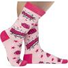 imageLavley Medical Themed Socks for Nurses Doctors and Cancer Survivors  Unisex Style for Men and Women US Alpha One Size Regular Regular Beat Cancer Pink