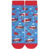 imageLavley Medical Themed Socks for Nurses Doctors and Cancer Survivors  Unisex Style for Men and Women US Alpha One Size Regular Regular Blue Beat Cancer