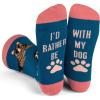imageFunny Dog Breed Socks Dog Lover Gift For Men ampamp Women Dog Moms Dog Dads Siberian Husky Golden Retriever German ShepherdWith My Dog Blue