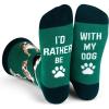 imageFunny Dog Breed Socks Dog Lover Gift For Men ampamp Women Dog Moms Dog Dads Siberian Husky Golden Retriever German ShepherdWith My Dog Green