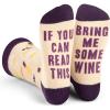imageLavley If You Can Read This Bring Me Funny Socks  Novelty Gifts for Men Women and TeensBring Me Wine White Wine