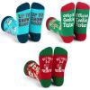 imageLavley Kids Christmas Socks  Funny Stocking Stuffers For Kids Size 15 Age 710Variety 3 Pack