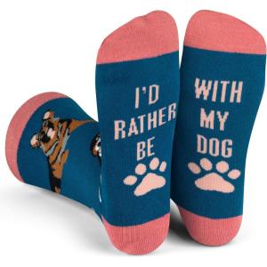 imageFunny Dog Breed Socks Dog Lover Gift For Men ampamp Women Dog Moms Dog Dads Siberian Husky Golden Retriever German ShepherdWith My Dog Blue