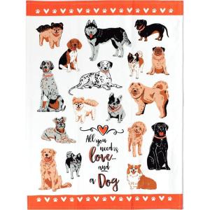 imageFunny Kitchen Towels with Sayings  Colorful Kitchen Decor Novelty Gift Dog LoveDog Love