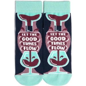 imageFunny Novelty Ankle Socks For Women  Ultra Comfy Cotton Blend Gifts For Coffee Lovers Book Lovers Plant Lovers and MoreWine Not