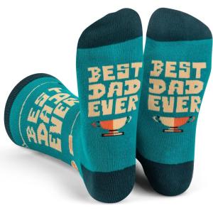 imageLavley Funny Socks for Outdoor Activities Lovers and More  Novelty Gifts for Men Women and TeensBest Dad Ever