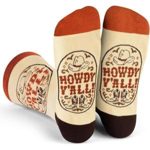 imageLavley Funny Socks for Outdoor Activities Lovers and More  Novelty Gifts for Men Women and TeensHowdy Yall