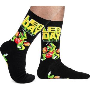 imageLavley Funny Socks for Outdoor Activities Lovers and More  Novelty Gifts for Men Women and TeensLeg Day
