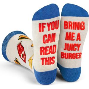 imageLavley If You Can Read This Bring Me Funny Socks  Novelty Gifts for Men Women and TeensBurger