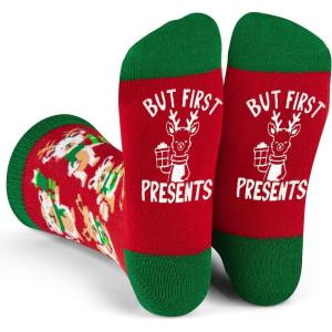 imageLavley Kids Christmas Socks  Funny Stocking Stuffers For Kids Size 15 Age 710First Presents