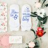imageFunny Grandparent Socks  Gift For Grandmas ampamp Expecting Grandparents Id Rather Be One Size