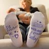 imageFunny Grandparent Socks  Gift For Grandmas ampamp Expecting Grandparents Id Rather Be One Size