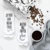 imageHaute Soiree Womens Novelty Socks  If You Can Read This Bring Me Some  One Size Fits AllCoffee