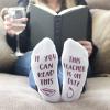 imageHaute Soiree Womens Novelty Socks  If You Can Read This Bring Me Some  One Size Fits AllThis Teacher is Off Duty