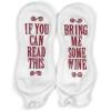 imageHaute Soiree Womens Novelty Socks  If You Can Read This Bring Me Some  One Size Fits AllVariety 6 Pack