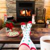imageKnee High Christmas Socks For Adults  Cute Holiday Party Outfit Accessories For Women and Men  One Size LongGnomes  Trees