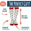 imageKnee High Christmas Socks For Adults  Cute Holiday Party Outfit Accessories For Women and Men  One Size LongGnomes  Trees
