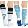 imageKnee High Christmas Socks For Adults  Cute Holiday Party Outfit Accessories For Women and Men  One Size LongSnowflakes  Snowman