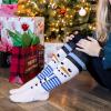 imageKnee High Christmas Socks For Adults  Cute Holiday Party Outfit Accessories For Women and Men  One Size LongSnowflakes  Snowman