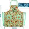 imageLavley Christmas Baking Aprons With Pockets For Women Men and Kids  100 Cotton Long Waist Ties Adjustable Neck StrapLet Me Bake Your Day