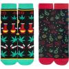 imageLavley Funny 420 Marijuana Weed Socks For Men ampamp Women  Stoner Gifts For Pot SmokersWeed Socks 2 Pack