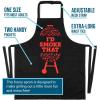 imageLavley Funny Cooking Aprons Grilling Gift For Men ampamp Women With Pockets Extra Long Waist Ties ampamp Adjustable Neck StrapId Smoke That