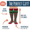 imageLavley Knee High Christmas Socks For Adults  Cute Holiday Party Outfit Accessories for Women and Men  Santa Suit ampamp Elf 2 Pack