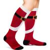 imageLavley Knee High Christmas Socks For Adults  Cute Holiday Party Outfit Accessories for Women and Men  Santa Suit ampamp Elf 2 Pack