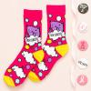 imageLavley Medical Themed Socks for Nurses Doctors and Cancer Survivors  Unisex Style for Men and WomenF Cancer Cat